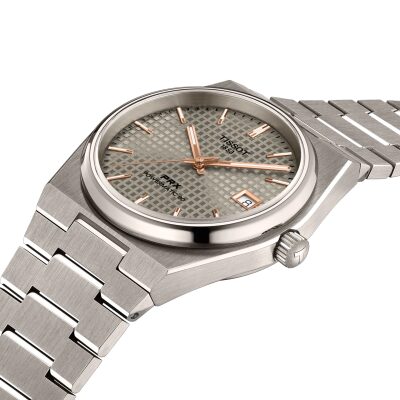 montre tissot PRX titane 38 mm automatique homme femme verre saphir