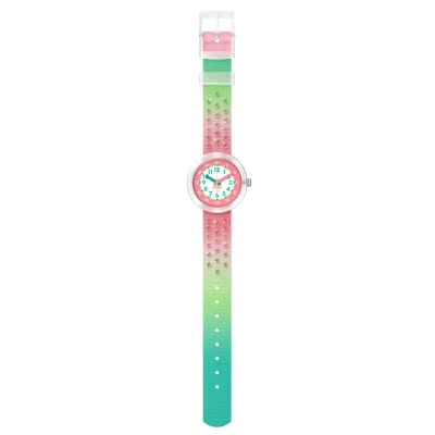 montre flik flak sparkly melon enfant cristaux touche fruitée