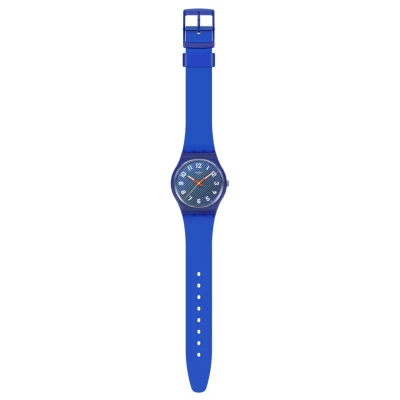montre swatch gent wavelenghths of water bracelet silicone bleu