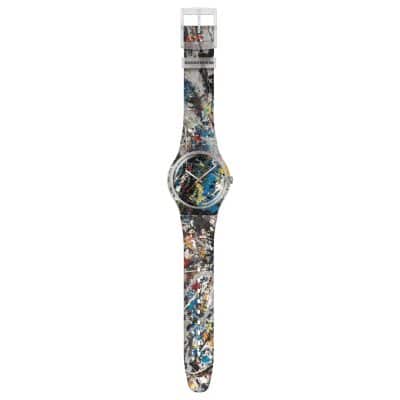 montre Swatch x Guggenheim POLLOCK'S ALCHEMY œuvre de Jackson Pollock « Alchemy »,