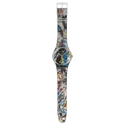 montre Swatch x Guggenheim POLLOCK'S ALCHEMY œuvre de Jackson Pollock « Alchemy »,