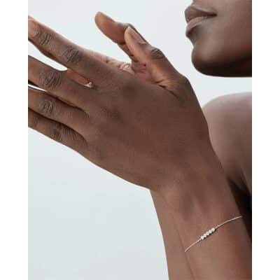 Bracelet AGATHA souple ODÉON Cristal / Argenté