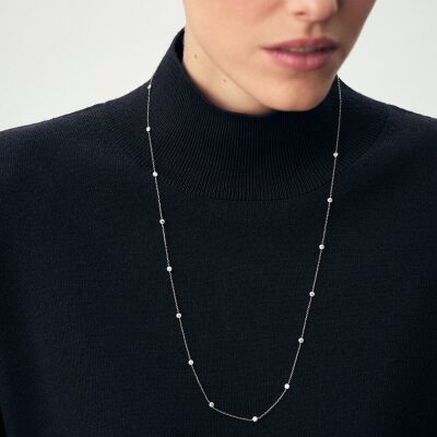 collier agatha Sautoir BRILLANT Cristal / Argenté multitudes d'oxydes de zirconium