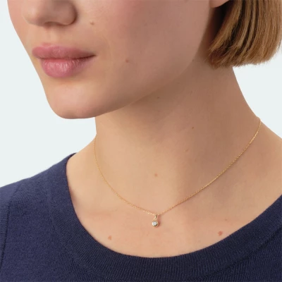 collier agatha mi-long ODÉON Cristal / Doré
