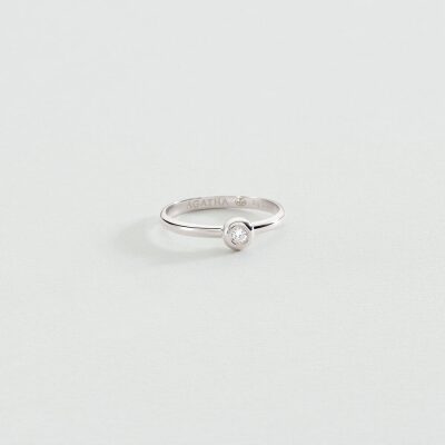 bague fine agatha odeon argent cristal