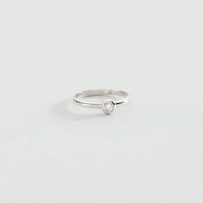 bague fine agatha odeon argent cristal
