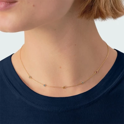 collier agatha ras du cou BRILLANT Multicolore / Doré