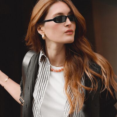 collier les georgettes olivia peres roses marbrées