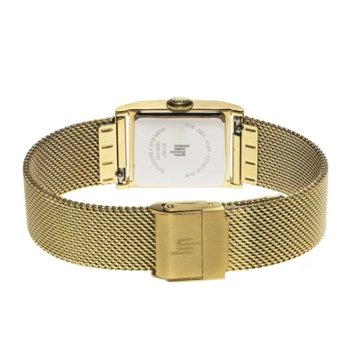 Montre lip-churchill-c18 acier doré maille milanaise boitier carré 21 mm