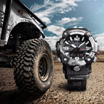 Casio G shock master of mudmaster thermomètre pression barométrique 55.4 mm bluetooth