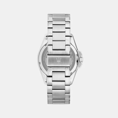 Montre Maserati homme Traguardo avec mouvement automatique boitier acier 43 mm, cadran squelette, bracelet acier. Expédition gratuite en 24H. Etanche 10 ATM.