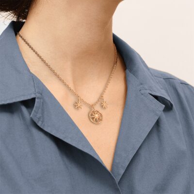 collier les georgettes hélios finiton dorée soleil