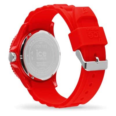 montre ice-forever-red-medium-vue arrière boucle acier