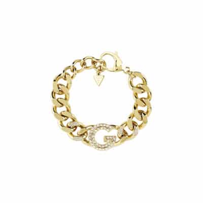 bracelet guess G crystal acier doré femme