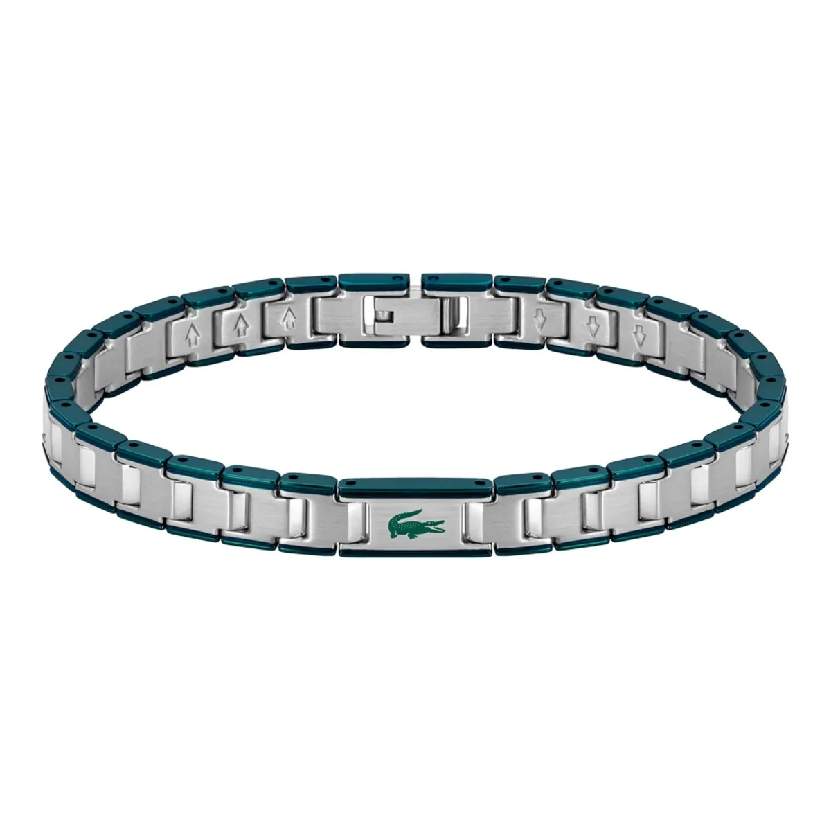 bracelet lacoste homme métropole acier et vert 2040590