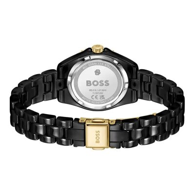 montre boss sage aqua ceramic noire femme 30 mm quartz chanel