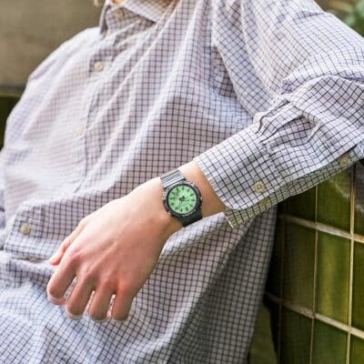 montre casio g shock GMA P2100 serie noire transparente 46 mm couleur d'été